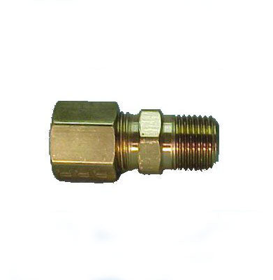 DCI #0914 - 3/8" Tube X 3/8" Mpt Tube To Pipe Male Connector Compression