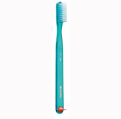 GUM Classic Toothbrush With Rubber Tip Soft, Full Head (12) - 411