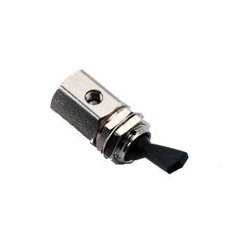 DCI #7025 - Black Toggle Momentary On-Off 3-Way, N.C. Valve
