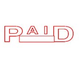 Rubber Stamp "PAID" - Ideal