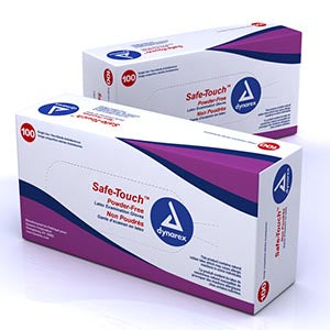 Large Latex Powder Free Gloves (10 Boxes x 100)