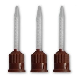 HP Short Mixing Tips Brown Tapered End 1:1 For Temporary Cement 30/pk. - MARK3