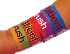 Bracelets - Childrens Tooth Slap Assorted (48)