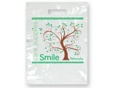 Bags - 2 Color Tree Smiles Large 9x13 (100)