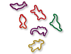 Toys - Bands Rings Animal Shapes Assorted (144)