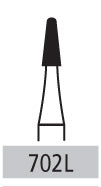 Carbide Burs - # 702L Cross Cut Tapered Fissure Long