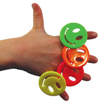 Rings - Childrens Smile Face Assorted (144)