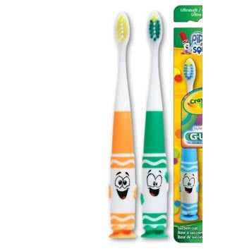 GUM Crayola Pip-Squeaks Toothbrush, Ultra-Soft (12) - 232