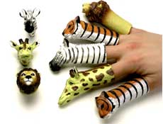 Toys - Jungle Finger Puppets Assorted (36)