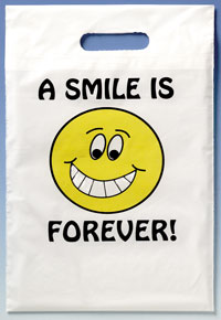 Bags - 2 Color Smile Forever Large 9x13 (100)