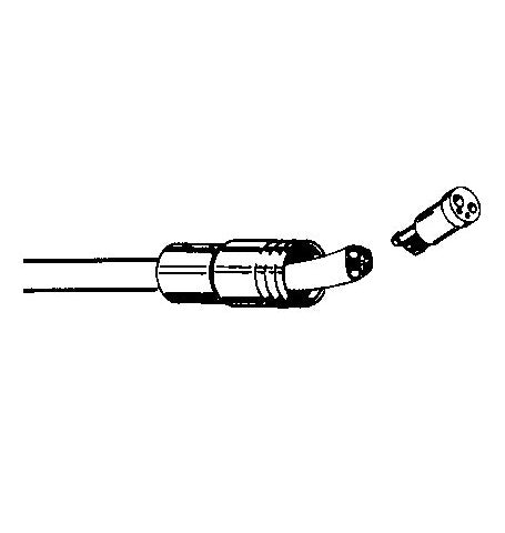 Dci #431T - Black Straight Asepsis Style 4-Hole Handpiece Tubing, 7 Ft. W/Connector