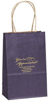 Bags - Paper Matte Foil 1-Color 5.25x3.25x8. (100)