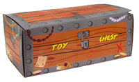 Treasure Chest Empty Cardboard 9.5x6.5x16.3 Each