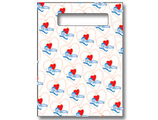 Scatter Bag - Dental Hearts Clear 7x10 (100)