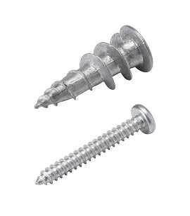 DCI #6816 - Wall Anchors Metal W/Screws (Pkg 25)