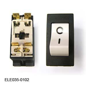 Circuit Breaker/On/Off, 2 Pole, 15A, Elara, Ezplu