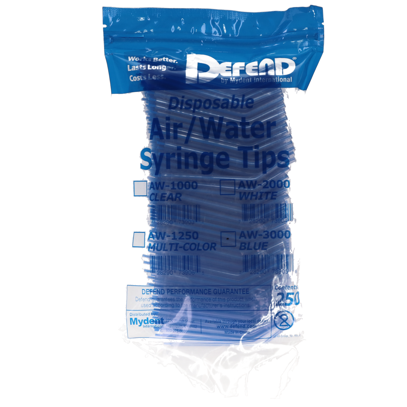 Defend - Disposable Blue Air/Water Syringe Tip