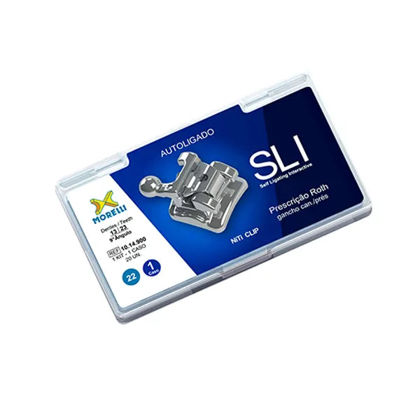Morelli SLI Orthodontic Self Ligating Brackets Roth 22 Hook 3/4/5 sing
