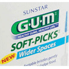 GUM Soft Picks - Wider Spaces - Case 72 x 5ct Enve.