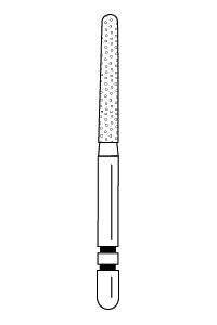 Two Striper Diamond - Round End Taper  5/PK -  783.10
